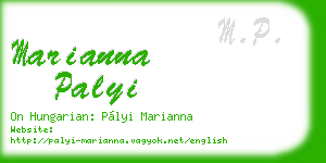marianna palyi business card