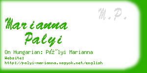 marianna palyi business card